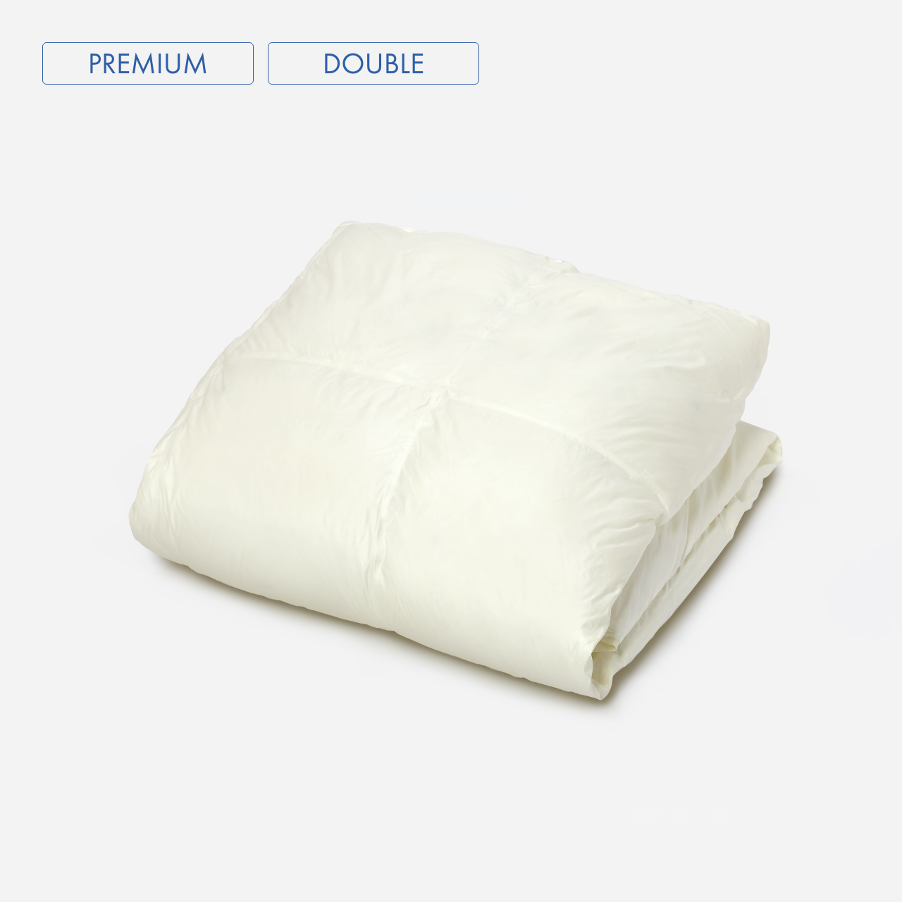 アレルギー対策羽毛布団 プレミアム(BLEU RUBAN)